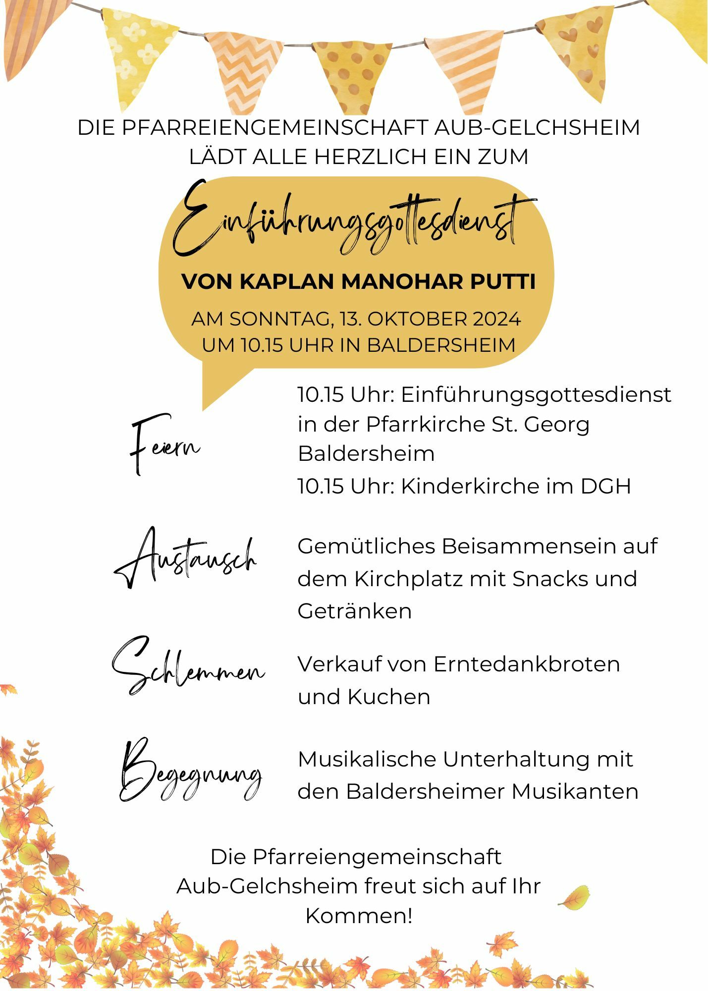 Einführungsgottesdienst Kaplan